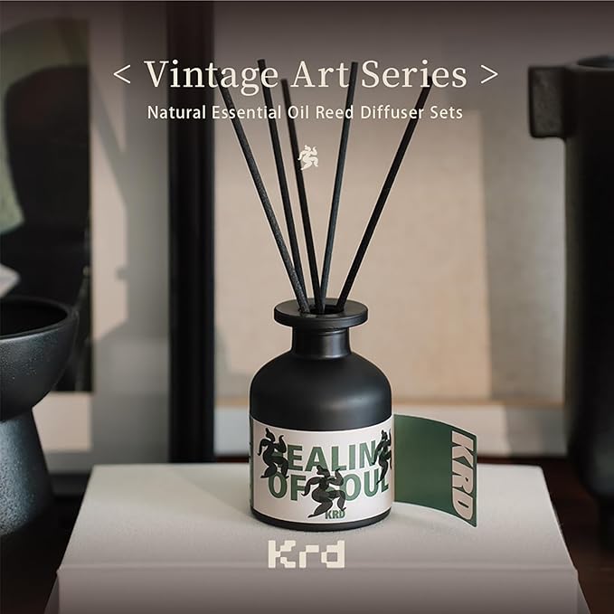 KRD Series Sweet - Candied Haws Reed Diffuser Set, 3.38 fl oz (100ml) Premium Scented Oil Diffuser with 8 Natural Rattan Sticks, Long-Lasting Fragrance for Home Office Bathroom Decor