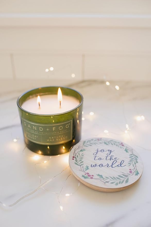 Sand + Fog - 12 Days of Christmas Candle Set - Winter Pine, Apple Cider, Cinnamon Noel, Balsam Cedar, Cinnamon Vanilla, Eucalyptus Fir, Frazier Fir, Golden Nutmeg, Holiday, Juniper Berry, Winter White