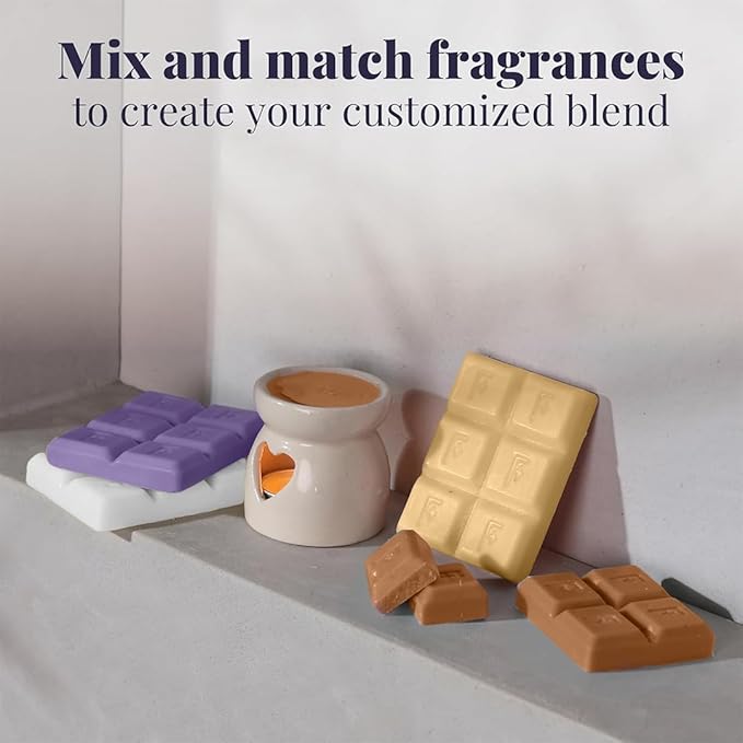 Folkulture Wax Melts or Wax Cubes | Set of 5 Scented Wax Melts for Fall Scents | 30 pc Easy to Use Candle Warmer Wax Melts for Fall Essentials | Lavender, Chamomile, Patchouli, Frankinsence