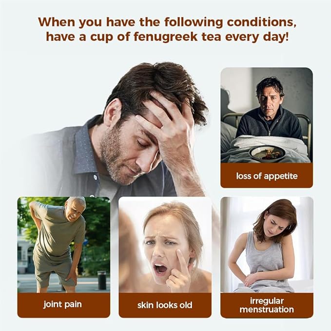 WOTIHA-Natural Fenugreek Tea 200g. 80 Herbal Tea Bags.Non-GMO • Additive-Free • Caffeine-Free • Sugar-Free • Vegan
