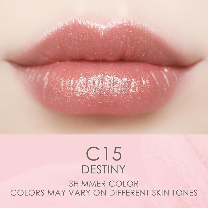 CATKIN Tinted Lip Balm Glitter Lip Stain Ultra Hydrating Lip Moistrurizer Lip Care with Vitamin E Nourishing For Cracked & Dry Lips 0.12 oz C15 Destiny - Wine Red