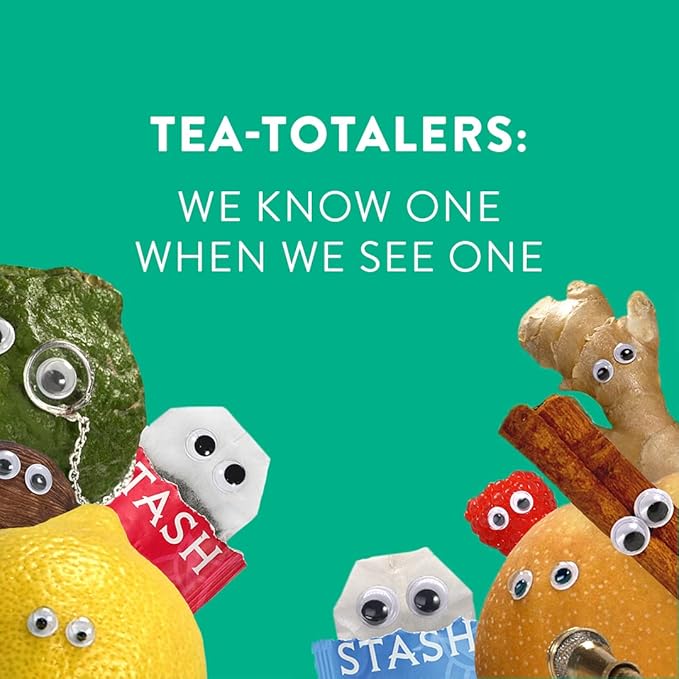 Stash Tea Lemon Ginger Herbal Tea Box of 100 Tea Bags