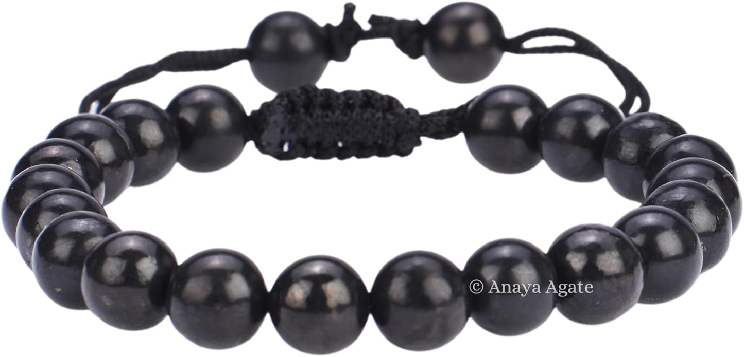 Energy Protection Crystal Handmade Adjustable Bead Bracelet Perfect for Men, Women’s Gift - Gemstone Healing Stretch Bracelet Pulsera Para Hombre Mujer Stocking Stuffer