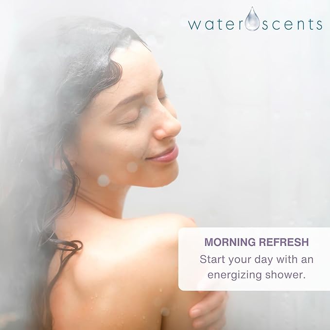 Water Scents Shower Steamer Mist – Aromatherapy Flower Fizzy with Lavender & Orange Essential Oils – Natural Self Care, Vegan, Travel Essentials, Stress Relief | 6-Packs