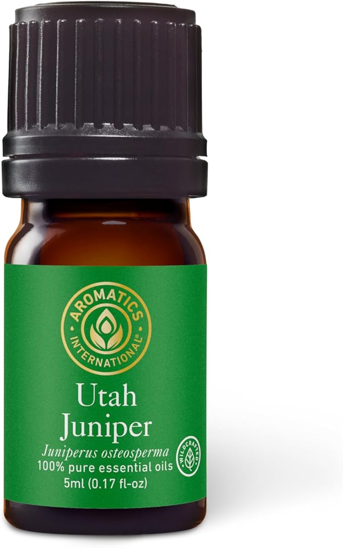 Aromatics International Premium Organic Utah Juniper Essential Oil 5ml | 100% Pure Essential Oil for Diffusion & Aromatherapy