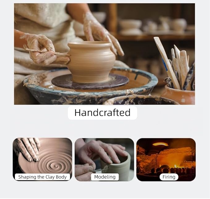 Ceramic Incense Burner Set with Brass Gourd Holder, Smudging Bowl for Incense Sticks, Cones, Sage, Frankincense & Palo Santo, Portable Ash Catcher for Home, Meditation, Yoga and Gift Giving (04)