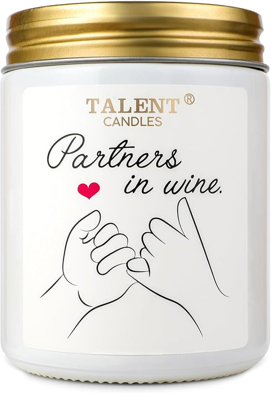 Best Friend Candle - Friendship Gifts for Women & Men - Scented Candle Funny Birthday Gifts - Champagne Cassis & Honey Scented Candle