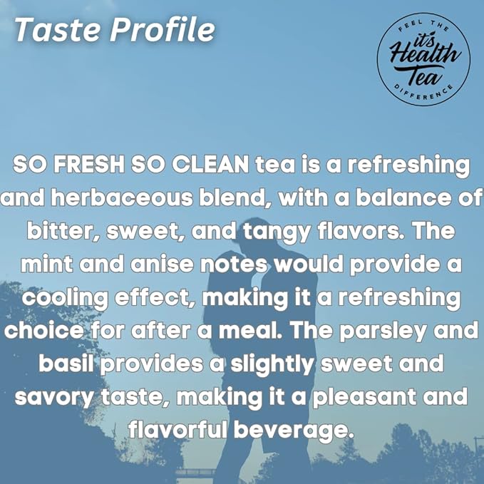 Freshen Your Breath Naturally with So Fresh, So Clean Herbal Tea - Helps Fight Off Bad Breath Through Oral and Gut Health (35 TEA BAGS INCLUDED)