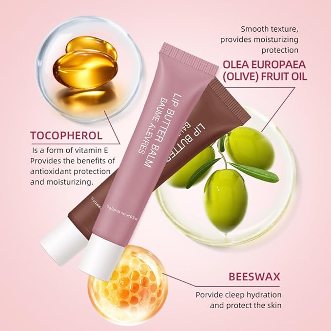 1Pcs Tinted Lip Balm Serum Makeup, Squeeze Hydrating Tint Lips Balms Serum Cosmetic, Women Care Glossy Nourishing Plumping Lip Stain Gloss Lipstick, Suitable for dry lips, Long-Lasting Color 05