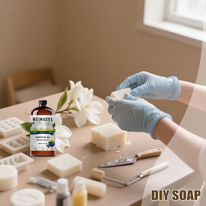 Gardenia Essential Oil, Gardenia Oil 16 Fl Oz 480ML for Diffuser Humidifier Yoga Cleaning DIY Candle Soap Making Essential Oils