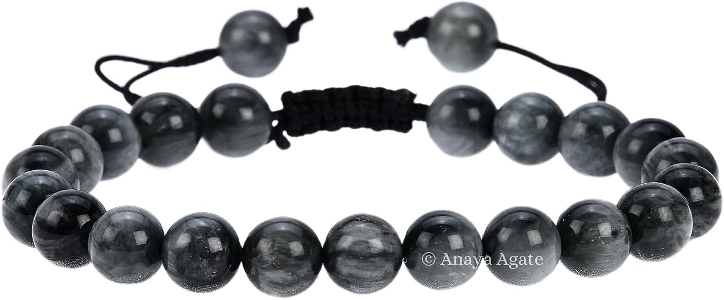 Energy Protection Crystal Handmade Adjustable Bead Bracelet Perfect for Men, Women’s Gift - Gemstone Healing Stretch Bracelet Pulsera Para Hombre Mujer Stocking Stuffer