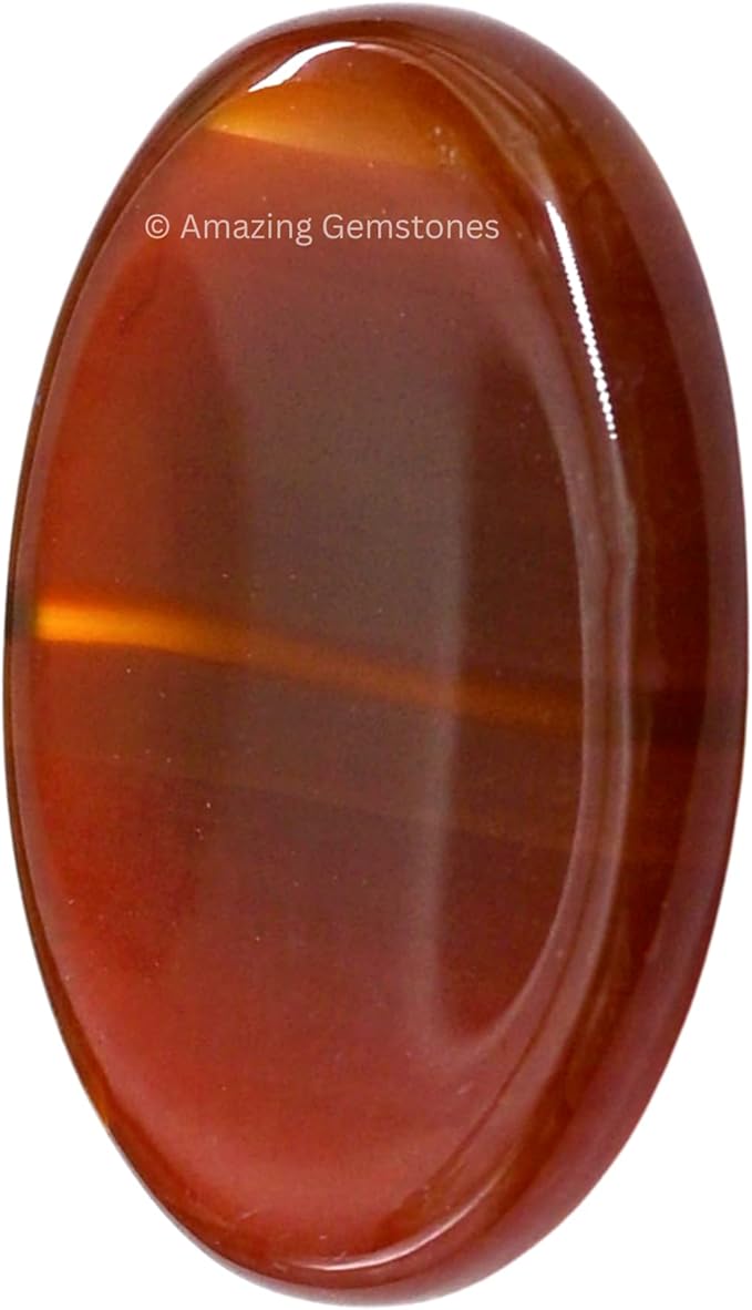 Amazing Gemstone Carnelian Onyx Worry Stone, Healing Crystals - Piedra Crystal Fidget for Gift, Meditation, Calming, Relaxation, Stress Relief