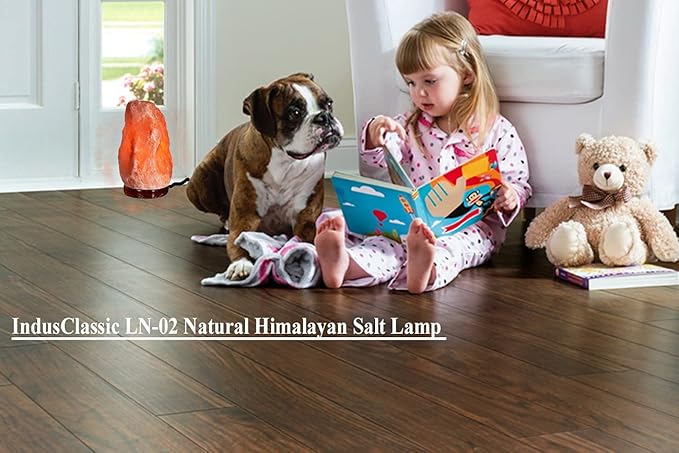 LN-02 Himalayan Pink Crystal Rock Salt Lamp 4~7 lbs with Dimmer Control Switch, Quality Gift Packaging