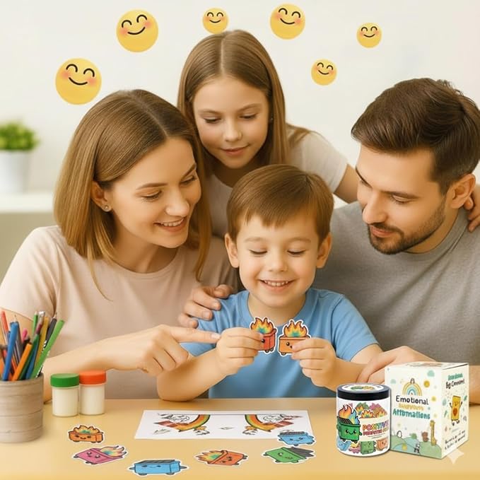 60 Positive Dumpster Fire Cards Jar, Affirmation Cards for Women, Emotional Support Gift, Funny Dumpster Fire Desk Accessories, Unique Zen Garden, Coworker Gifts for Women