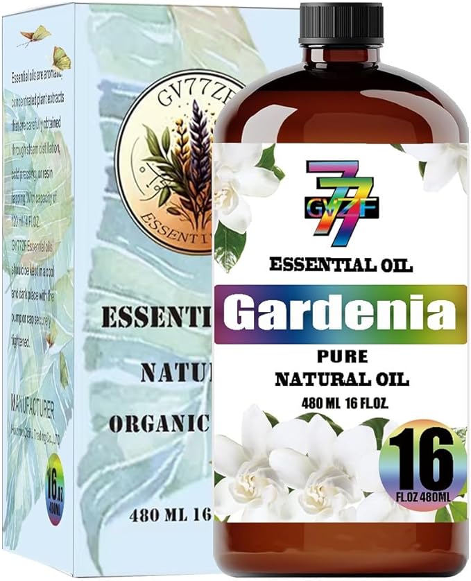 Gardenia Essential Oil (16 oz / 480 ml) – Gardenia Oils for diffusers, humidifiers, Home Baths, Cleaning Products, Yoga, DIY Soaps and DIY Scented Candles