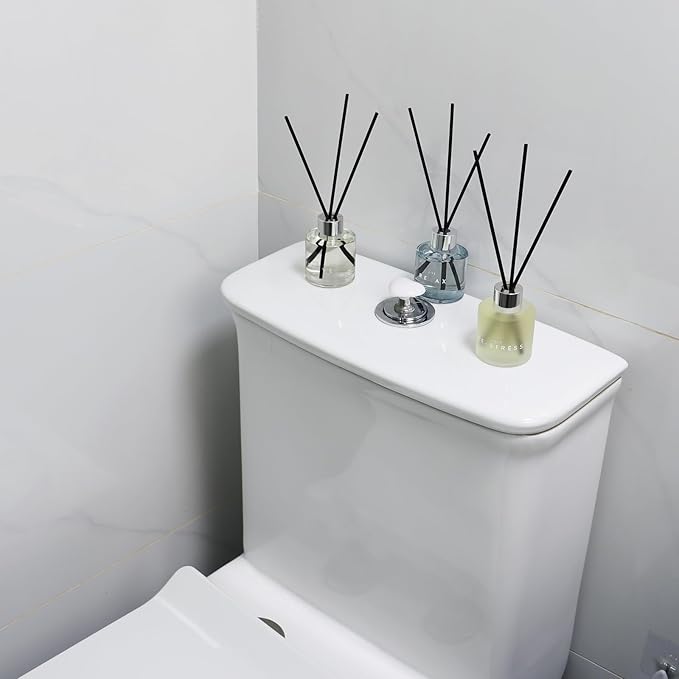 Set of 3 Reed Diffuser Set, 50ML Black Cedar Juniper Rose Sea Salt Reed Diffusers with 12 Black Fiber Sticks,Scent Diffuser Air Freshener for Bedroom Bathroom Office