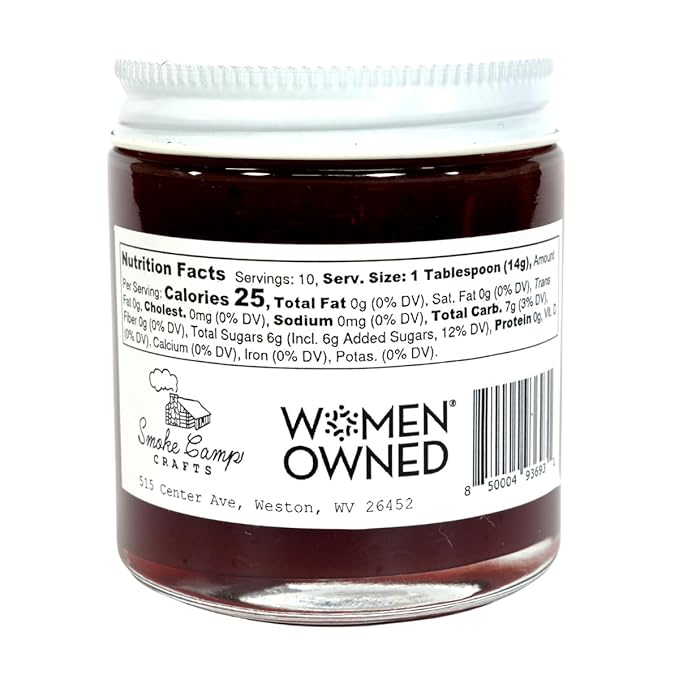 Cranberry Rhubarb Jam, 5 oz - Craft, Gourmet, Unusual Jams & Jellies Made in West Virginia, USA