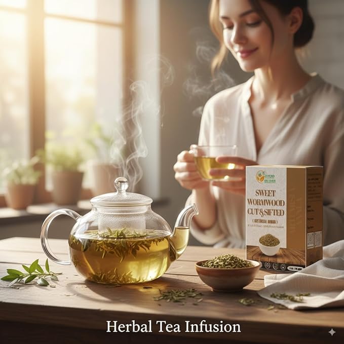 Herbs Botanica Sweet Wormwood Herb Tea Loose Leaf Artemisia Annua/Qinghao Sweet Annie Wormwood Loose Leaves Herbs Non GMO Dried 100% Guaranteed Authentic4 oz