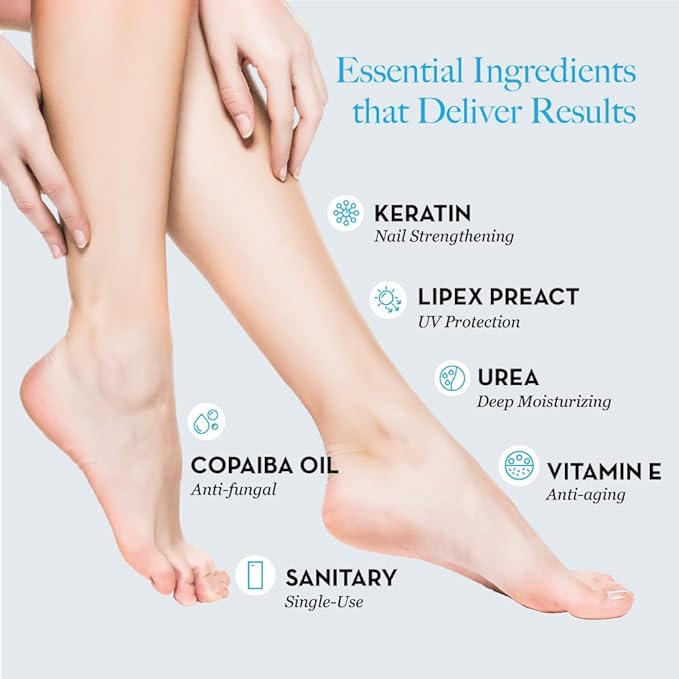 Bodipure All-In-1 Moisturizing Foot Mask, Keratin & Vitamin E Foot Mask for Dry Cracked Feet, Callus & Heel Softening, Easy-to-Use Pedicure Foot Repair, Chemical-free Feet Treatment 12 Pairs