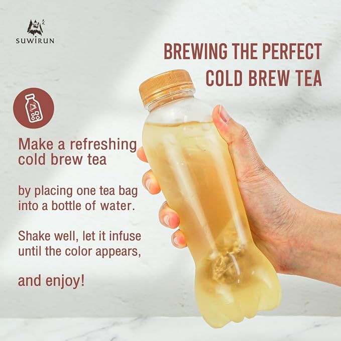 Suwirun Organic Lemongrass & Ginger Tea 25 Bags – Product of Thailand – Warming & Soothing Herbal Tea, Caffeine-Free, No Calories, Refreshing & Digestive Support