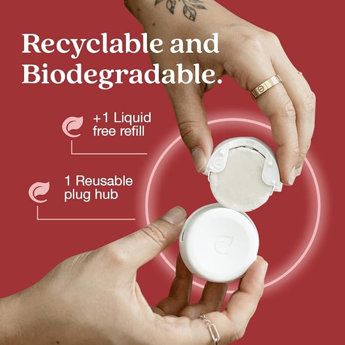 Enviroscent Non Toxic Air Freshener (Honeycrisp Apple & Cardamom) Plug-in Home Fragrance Last 45+ Days | Kit includes 1 Refillable Plug In Warmer & 1 Scent Refill