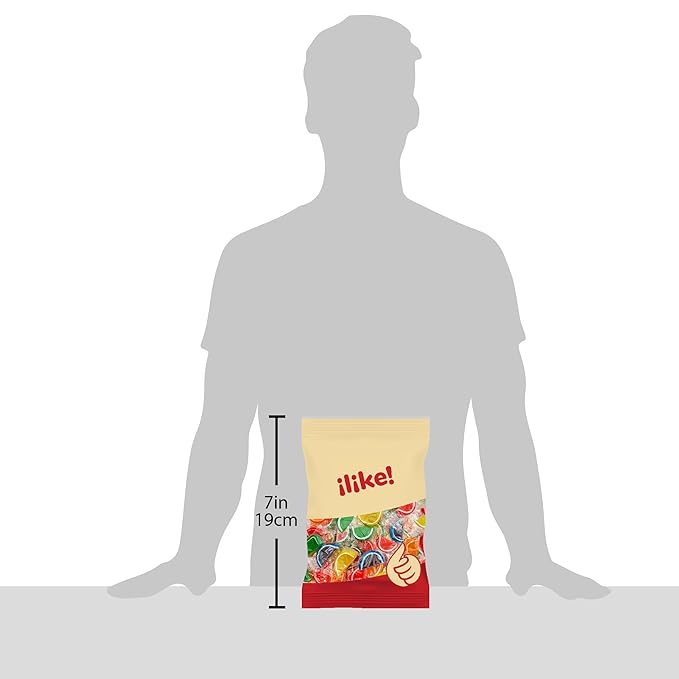 Fruit Slices Jelly Candy | 1.5 Pound Pack | Assorted Flavors | Individually Wrapped Old-Fashioned Sweets