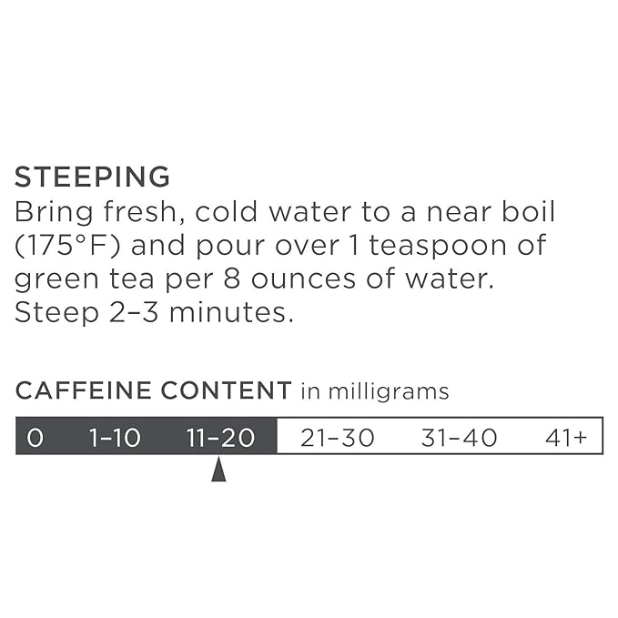 Tea Forte Invigorate Premium Organic Loose Leaf Caffeinated Green Tea Blend Canister, Makes 35-50 Cups