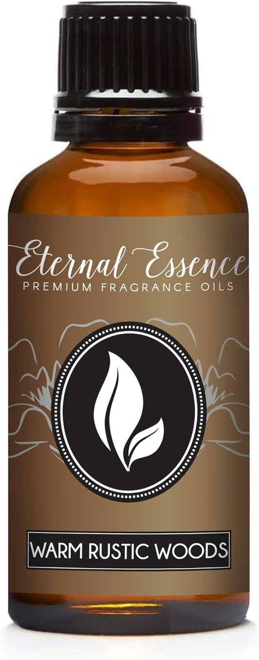 Eternal Essence Oils Warm Rustic Woods 30ml Premium Fragrance Oil - for Candle, Soap Making, Aromatherapy, Diffusers, Home Care, & Humidifiers