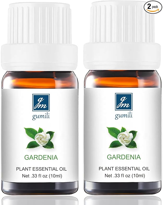Gardenia Essential Oil - Natural Perfume for Aromatherapy, Perfume Making, Candles, Soap, Room Spray, Diffuser Blends - Pure Fragrance, 10mL Undiluted - Pack of 2