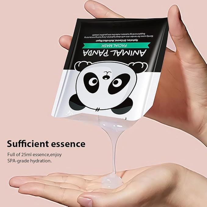 evpct 6 Pack Animal Face Masks Skincare,Spa Kit for Girls Kid Animal Facial Face Masks Skincare for Teens Kids Girls Spa Day Slumber Sleepover Birthday Party Favors Supplies Kit, Sheet Mask Beauty