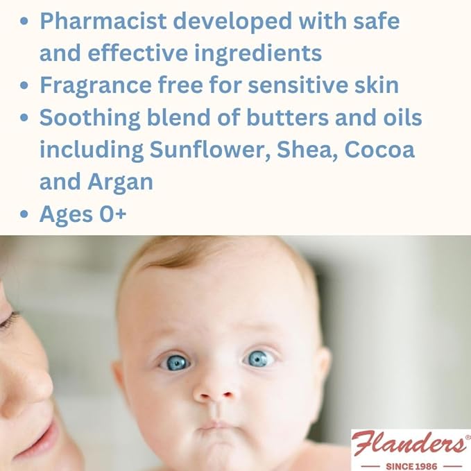 Flanders Healing Balm Stick - Safe for All Ages, Irritated Skin & Lips, Nipple Balm, Drool Rash, Raw Cuticles, Windburned Cheeks, Nostrils, Unscented (3 Pack of .5oz Sticks)