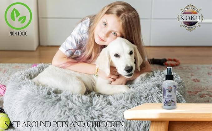 Lavender Vanilla Air Freshener - Room Spray - Odor Eliminator - Deodorizer - Car Air Freshener - Home Spray - Linen Spray - Fabric Refresher - None Toxic - Alcohol Free - Made in USA (4 Oz)