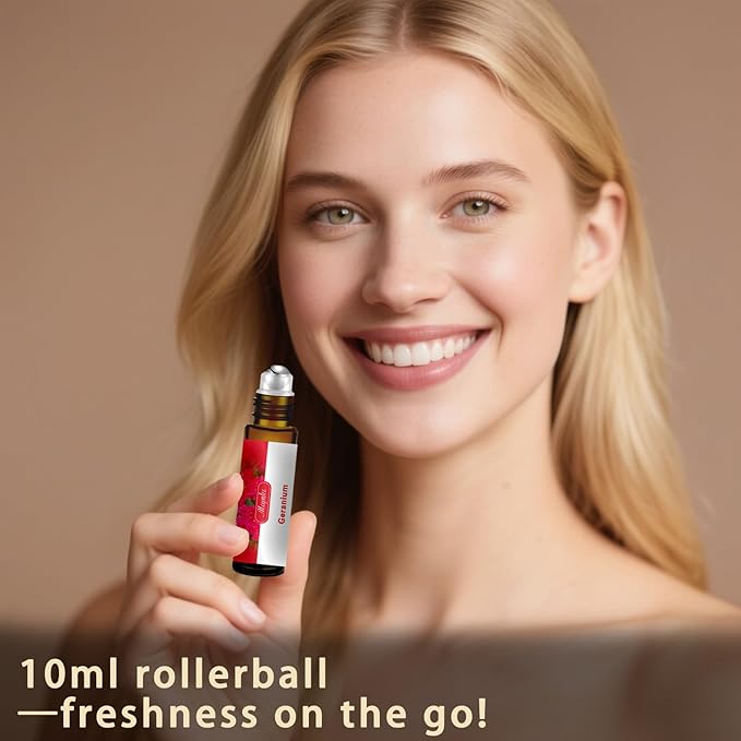 Geranium Essential Oil-Geranium Fragrance Oil 4.33oz (130ml)-100% Pure Natural Scent for Diffusers, Candles, Soap Making & Aromatherapy-Relaxing Home & Gift Essential Oil for Bath, Massage