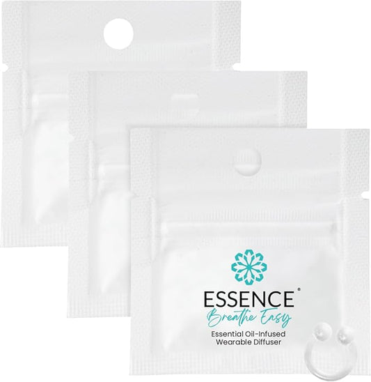 Essence Wearable Aromatherapy Nasal Diffuser – Breathe Easy Essential Oil Nose Ring – Personal Scent Clip for Travel, Work & Everyday Use – Made in USA (3 Pack)