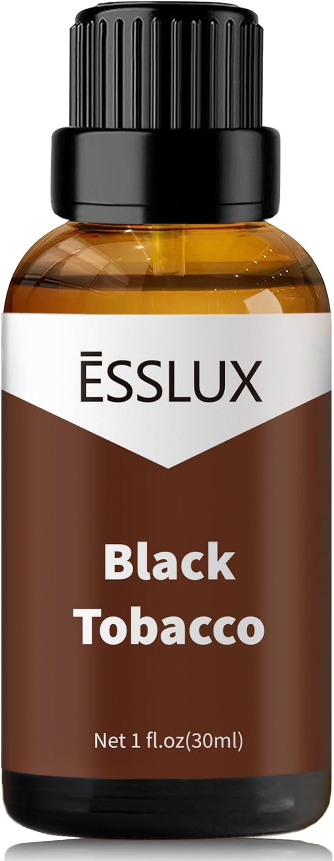 Black Tobacco Fragrance Oil - ESSLUX Essential Oils for Diffuser, Candle Soap Making Scents, Aromatherapy Scented Massage, Perfume for Humidifier Home Fragrance, 1 fl oz