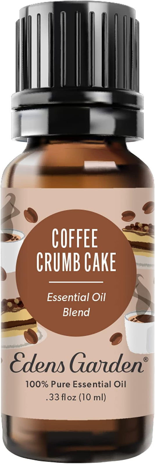 Edens Garden Coffee Crumb Cake Essential Oil Blend- 100% Pure Premium Grade, Undiluted, Natural, Therapeutic, Aromatherapy, The Best for Diffusing, Candle, Laundry, Humidifiers 10 ml (.33 fl oz)