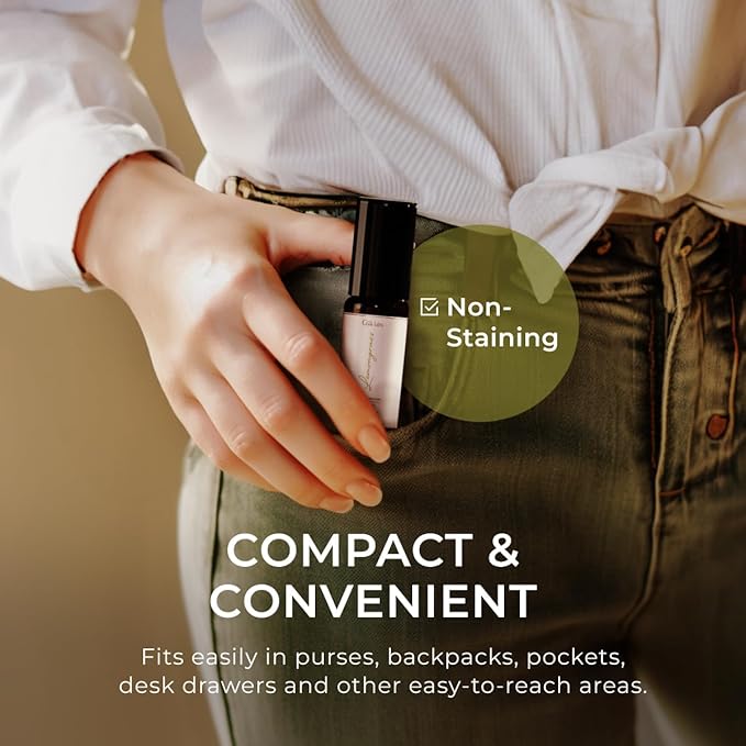 Gya Labs Lemongrass Essential Oil Roll On - 0.34 Fl Oz - Travel Size Roller for Camping, Skin, Aromatherapy Relief, Convenience