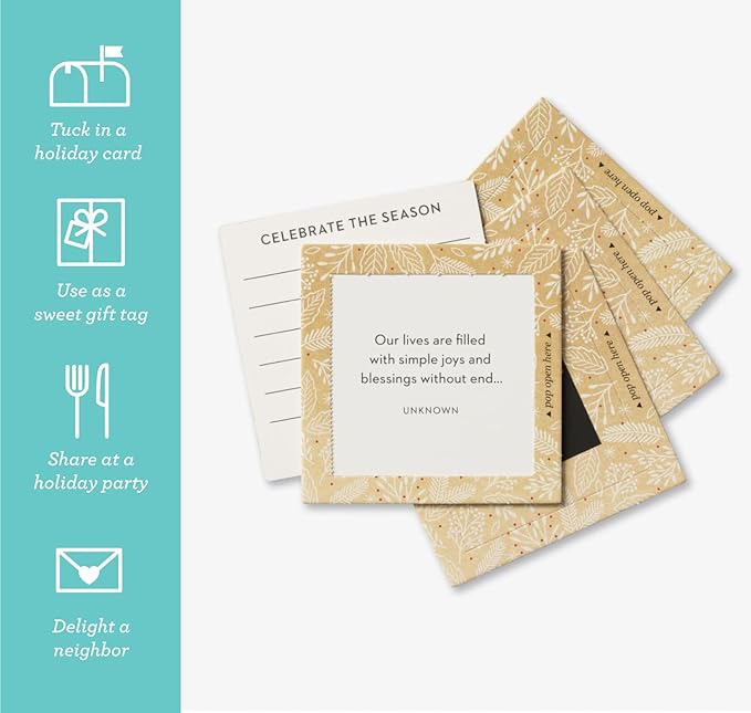 Compendium ThoughtFulls Pop-Open Cards — Holiday Cheer — 30 Pop-Open Cards, Each with a Different Inspiring Message Inside