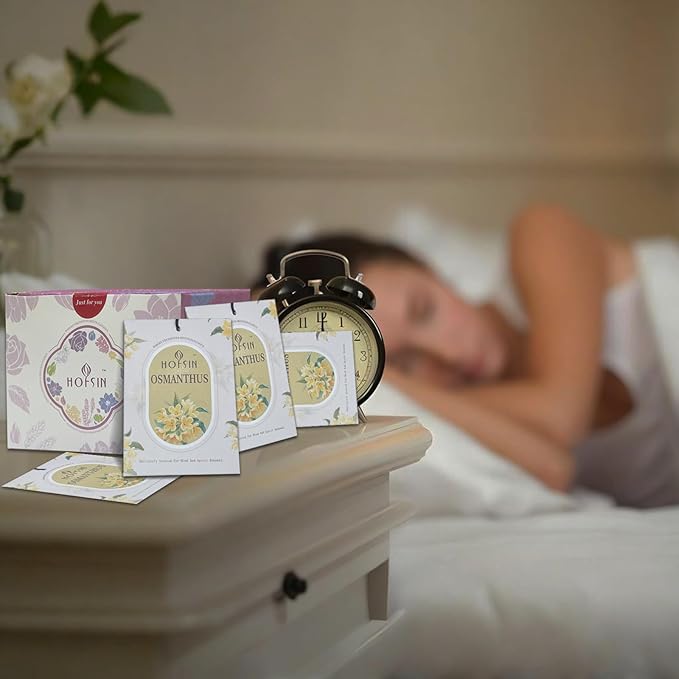 12 Packs Fragrance Bags with Hanging Strings, Air Freshener Deodorizer for Closet and Drawer,6 Scents Option- Lavender,Magnolia,Jasmine,Rose,Osmanthus,Gardenia (Osmanthus)