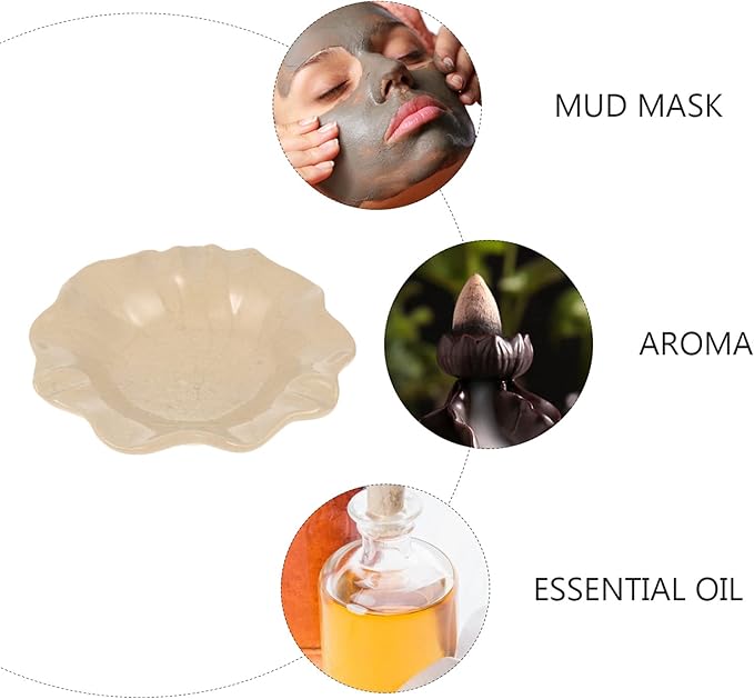 Ceramic Dish for Electric Oil Burner Warmer Diffuser Bowl Holder Essential Oil Plate Ceramic Oil Warmer Tealight Candle Holder Bowl Home Decoration White