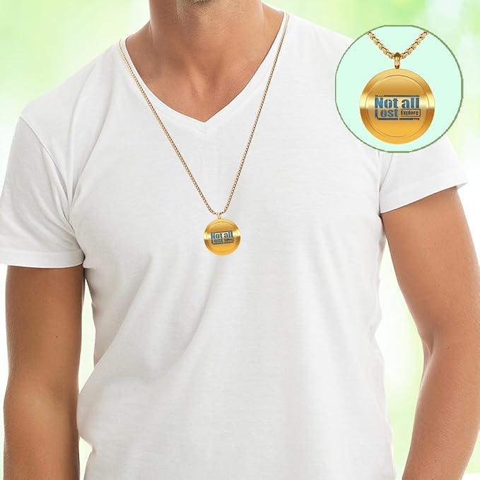 Aromatherapy Diffuser Necklace-alphabet Essential Oil Necklace,Aromatherapy Diffuser Pendant For Men and Women,Portable,Suitable for Yoga,Meditation,Travel,Stress Relief Gift(Gold 30mm)