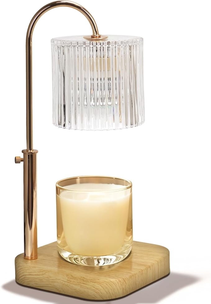 Candle Lamp Warmer with Timer,Candle Melter,Mothers Day Gifts for Daughter, Birthday Gifts for Women,20 Gears Rotary Dimming with 2 Bulbs