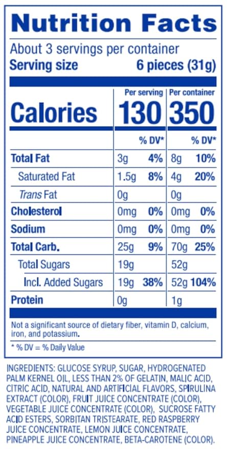 HI-CHEW Fantasy Mix, 6 Bags, 3oz each - Rainbow Sherbet Blue Hawaii Blue Raspberry - Unique Fun Soft & Chewy Halloween Candy - Immensely Juicy Fruity Candy Flavors - Individually Wrapped for Sharing