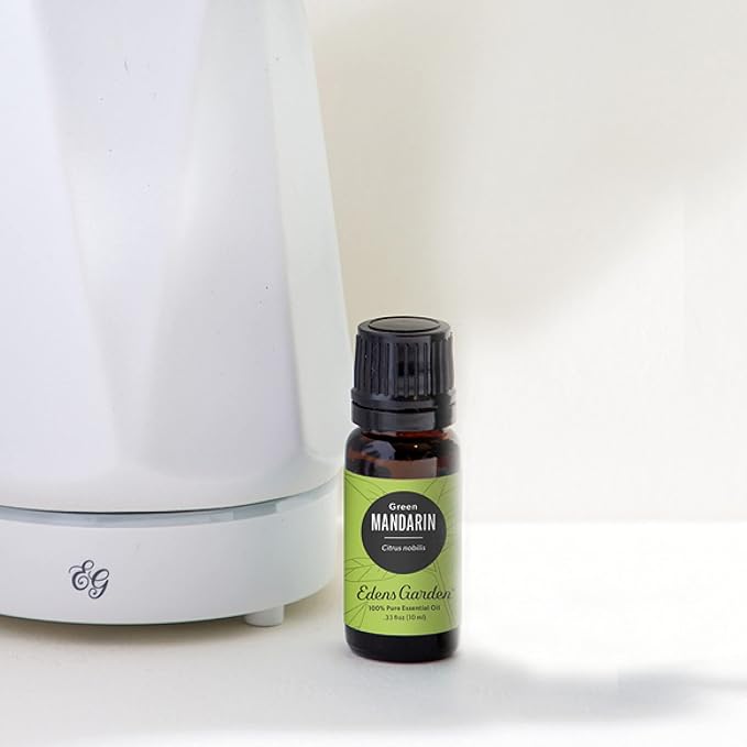 Edens Garden Mandarin- Green Essential Oil- 100% Pure Premium Grade, Undiluted, Natural, Therapeutic, Aromatherapy, The Best for Diffuser, Candle, Humidifiers, Kid Safe 10 ml (.33 fl oz)