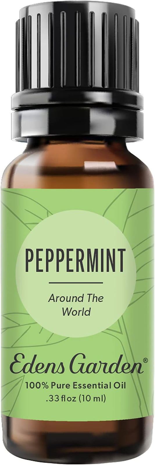 Edens Garden Peppermint Around The World Essential Oil- 100% Pure Premium Grade, Undiluted, Natural, Therapeutic, Aromatherapy, The Best for Diffuser, Candle, Laundry, Humidifiers 10 ml (.33 fl oz)