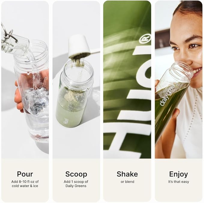 Huel Daily Greens | Superfood Greens Powder | 91 Vitamins, Minerals, and Wholefood-Sourced Ingredients | Adaptogens, Antioxidants, Gut-Friendly Probiotics | 30 Servings