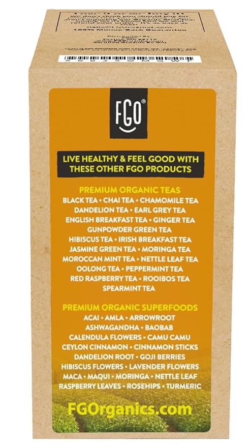 FGO Organic Chai Black Tea K-Cup Pods for Keurig, 24 Count (Pack of 1), Premium Black Tea with Chai Spice is USDA Organic, Non-GMO, & Recyclable with Naturally Occurring Caffeine