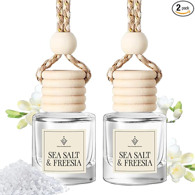 Car Air Freshener Hanging, Essential Oil Diffuser for Car, Long Lasting Air Freshener For Women, 2 Pack,Made in USA