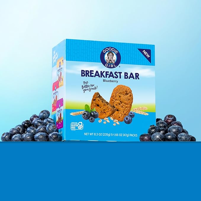 Goodie Girl Soft Breakfast Bar, Blueberry | Baked, Chewy, Gluten Free (3 Pack)