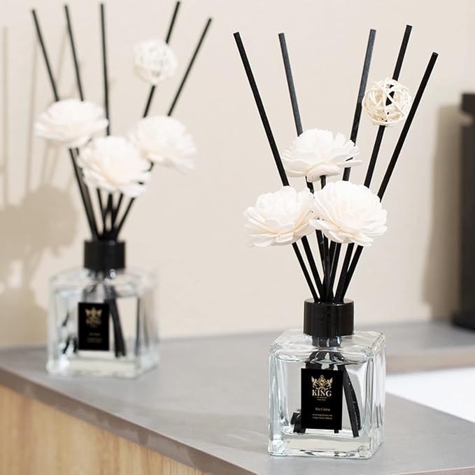 King of Scent Reed Diffuser & Oil Diffuser Sticks with Flower, Aromatherapy, Home & Kitchen Décor,Fragrance and Gift (Ritz Carlton)